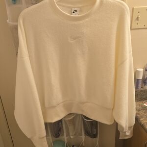 Nike Women's Off-White Crew Neck Sweater